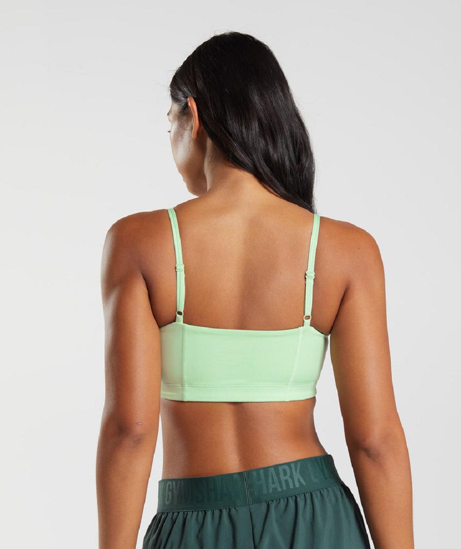 Sujetadores Deportivos Gymshark Bandeau Mujer Verde | CO 2091DFM